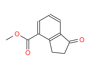 CAS：55934-10-6，中文名称： 1-茚满酮-4-羧酸甲酯 英文名称：1H-Indene-4-carboxylic acid, 2,3-dihydro-1-oxo-, Methyl ester