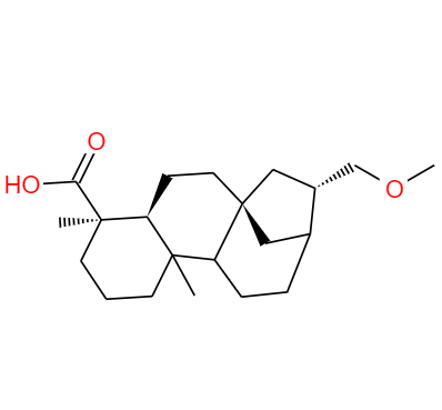 CAS： 196399-16-3，中文名称： 豨莶醚酸 英文名称：Siegesmethyletheric acid 