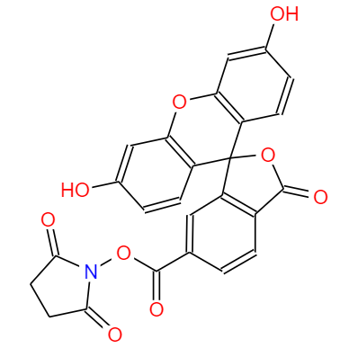 CAS： 92557-81-8，中文名称： 6-羧基荧光素琥珀酰亚胺酯,单一异构体 英文名称：6-FAM,SE,Singleisomer 