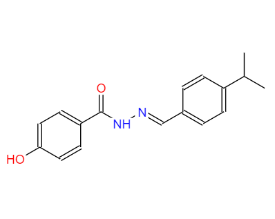CAS： 101574-65-6，中文名称： (E)-4-羟基-N'-(4-异丙基亚苄基)苯并酰肼 英文名称：GSK4716 