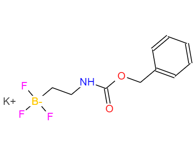 CAS： 926280-84-4，中文名称： 苄氧羰基氨基乙基三氟硼酸钾 英文名称：Potassium benzyl N-[2-(trifluoroboranuidyl)ethyl]carbamate