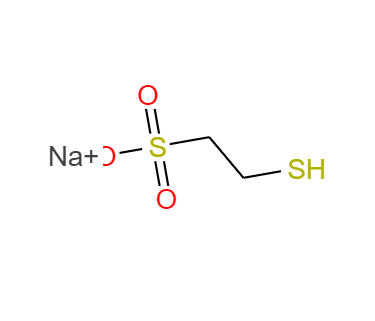 CAS： 19767-45-4,中文名称： 2-巯基乙烷磺酸钠 英文名称：Sodium2-mercaptoethanesulfonate 