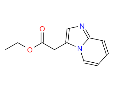 CAS： 101820-69-3，中文名称： 咪唑并[1,2-a]吡啶-3-乙酸乙酯 英文名称：Ethyl2-(imidazo[1,2-a]pyridin-3-yl)acetate 