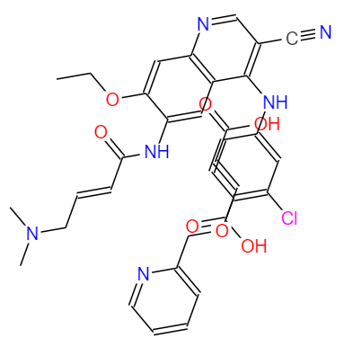 CAS： 915942-22-2，中文名称： 马来酸来那替尼 英文名称：Neratinib Maleate 