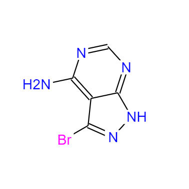  CAS： 83255-86-1，中文名称： 3-溴-4-氨基吡唑并[3,4-d]嘧啶 英文名称：3-Bromo-1H-pyrazolo[3,4-d]pyrimidin-4-amine