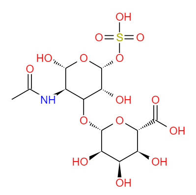 CAS： 9007-28-7，中文名称： 硫酸软骨素 英文名称：Chondroitin sulfate 