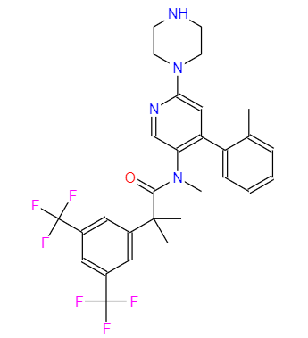 CAS： 290296-72-9，中文名称： N-脱甲基奈妥吡坦 英文名称：N-desmethyl netupitant 