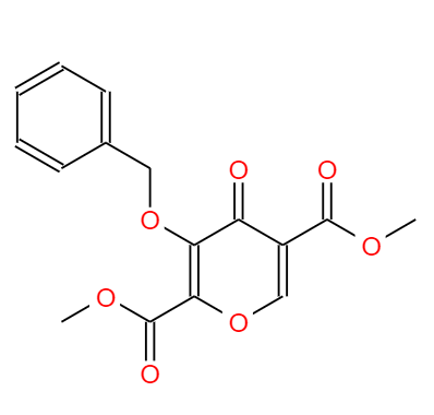 CAS: 1246616-66-9,英文名称:4-Oxo-3-(phenylMethoxy)-4H-pyran-2,5-dicarboxylic acid 2,5-diMethyl ester