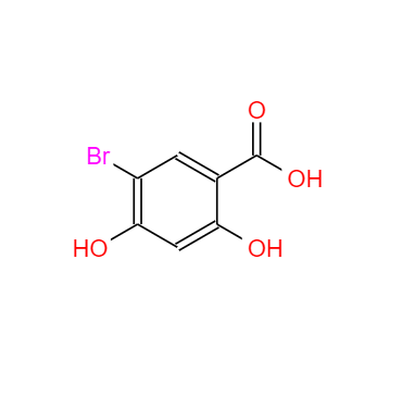 CAS： 7355-22-8,中文名称： 5-溴-2,4-二羟基苯甲酸 英文名称：5-Bromo-2,4-dihydroxybenzoic acid