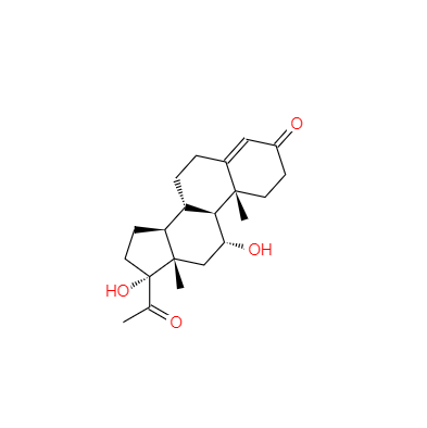 CAS： 603-98-5，中文名称： 11a,17a-二羟基黄体酮 英文名称：11a,17a-Dihydroxy-4-pregnene-3,20-dione 