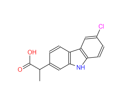 CAS：53716-49-7 ，中文名称： 卡洛芬 英文名称：6-Chloro-a-Methyl-9H-Carbazole-2-AceticAcid 