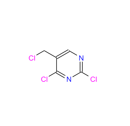 CAS： 7627-38-5，中文名称： 2,4-二氯-5-(氯甲基)嘧啶 英文名称：2,4-Dichloro-5-(chloromethyl)pyrimidine 