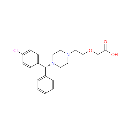 CAS：130018-77-8 ，中文名称： 左西替利嗪 英文名称：Levocetirizine 