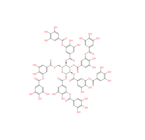 CAS： 1401-55-4，中文名称： 单宁酸 英文名称：Tannic Acid 