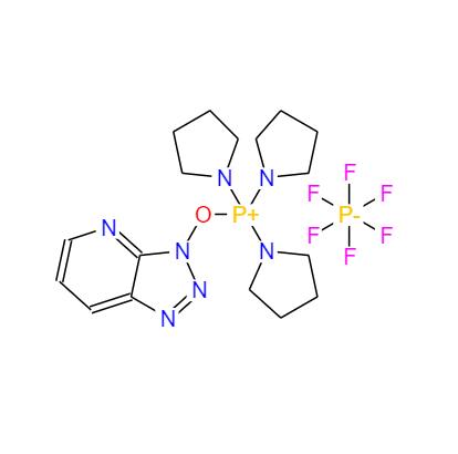 CAS： 156311-83-0，中文名称： (3H-1,2,3-三唑并[4,5-b]吡啶-3-氧基)三-1-吡咯烷基六氟磷酸盐