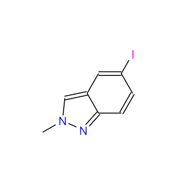 CAS： 1150617-94-9，中文名称： 5-碘-2-甲基-2H-吲唑 英文名称：5-Iodo-2-methyl-2H-indazole 