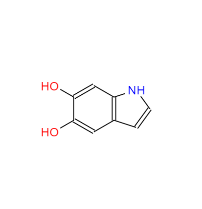 CAS： 3131-52-0，中文名称： 5,6-二羟基吲哚 英文名称： 5,6-dihydroxyindole 