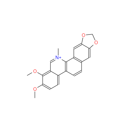 CAS： 34316-15-9，中文名称： 白屈菜红碱 英文名称：Chelerythrine 