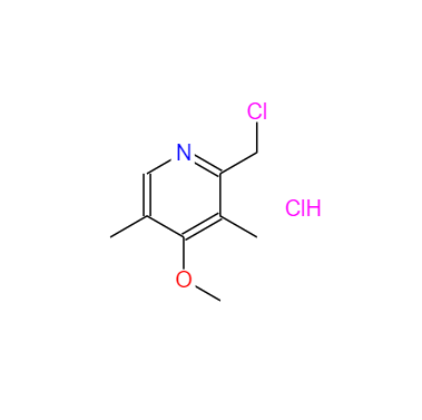 CAS： 86604-75-3，英文名称：2-Chloromethyl-4-methoxy-3,5-dimethyl Pyridine hydrochloride 
