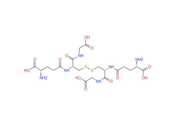 CAS： 27025-41-8，中文名称： 氧化型谷胱甘肽 英文名称：Glutathione oxidized;GSSG 