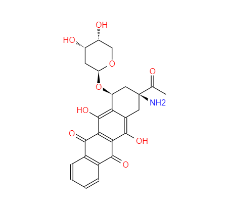 CAS： 110267-81-7，中文名称： 氨柔比星 英文名称：AMRUBICIN 