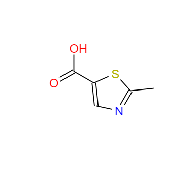CAS： 40004-69-1，中文名称： 2-甲基-5-噻唑甲酸 英文名称：2-methyl-1,3-thiazole-5-carboxylic acid 