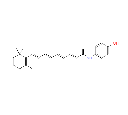 CAS： 65646-68-6，中文名称： 维甲酰酚胺 英文名称：Fenretinide 