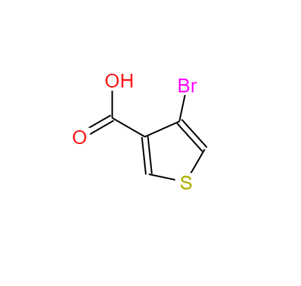 CAS： 16694-17-0，中文名称： 4-溴噻吩-3-羧酸 英文名称：4-Bromothiophene-3-carboxylicacid 
