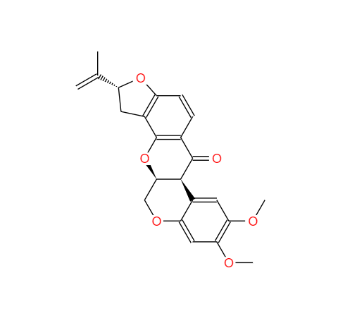 CAS： 83-79-4，中文名称： 鱼藤酮 英文名称：ROTENONE 
