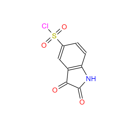  CAS： 132898-96-5，中文名称： 2,3-二氧代-2,3-二氢-1H-吲哚-5-磺酰氯 英文名称：5-Isatinsulfonyl chloride