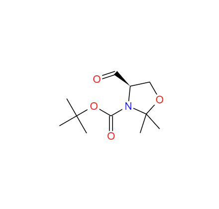 CAS： 95715-87-0，中文名称： (R)-4-甲酰基-2,2-二甲基-3-恶唑啉羧酸叔丁酯