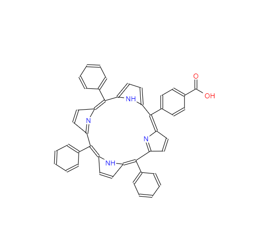  CAS： 95051-10-8，英文名称：5-(4-Carboxyphenyl)-10,15,20-triphenyl-21H,23H-porphine