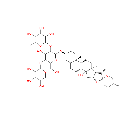  CAS： 1111088-89-1，中文名称： 14-羟基麦冬皂苷C 英文名称：14-hydroxy sprengerinin C