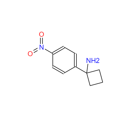 CAS： 1260672-25-0，中文名称： 1-(4-硝基苯基)环丁胺 英文名称：1-(4-Nitrophenyl)cyclobutanamine 