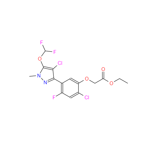 CAS： 129630-19-9，中文名称： 吡草醚 英文名称：Pyraflufen-ethyl 