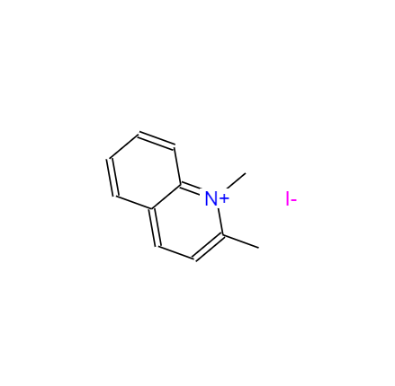 CAS： 876-87-9，中文名称： 碘化1,2-二甲基喹啉嗡 英文名称：2-METHYLQUINOLINE METHYL IODIDE 