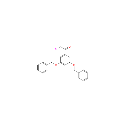CAS: 28924-18-7,中文名称: 2-溴-3'.5'-二苄氧基苯乙酮 英文名称:1-(3,5-Bis(phenylmethoxy)phenyl)-2-bromoethan-1-one