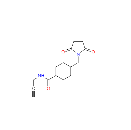 CAS： 1036847-90-1，中文名称： 4-((2,5-二氧代-2,5-二氢-1H-吡咯-1-基)甲基)-N-(丙-2-炔-1-基)环己烷甲