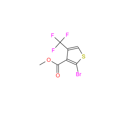 CAS： 1853236-69-7，英文名称：3-Thiophenecarboxylic acid, 2-bromo-4-(trifluoromethyl)-, methyl ester 
