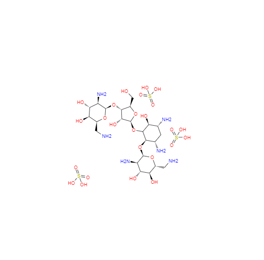CAS： 25389-98-4，中文名称： 新霉素 B 硫酸盐 英文名称：Neomycin B Sulfate 