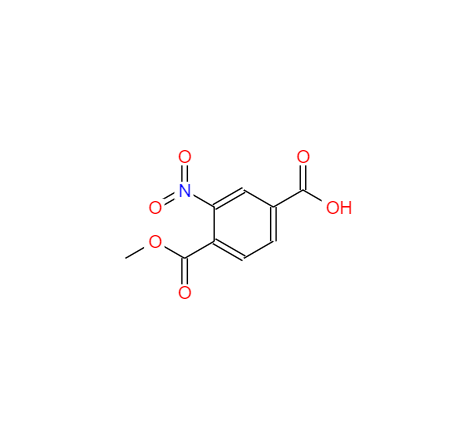 CAS： 35092-89-8，中文名称： 2-硝基对苯二酸单甲酯 英文名称：1-Methyl 2-nitroterephthalate 