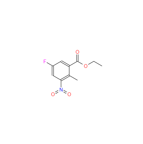 CAS: 1342359-36-7,中文名称: 5-氟-2-甲基-3-硝基苯甲酸乙酯 英文名称:Ethyl5-fluoro-2-methyl-3-nitrobenzoate