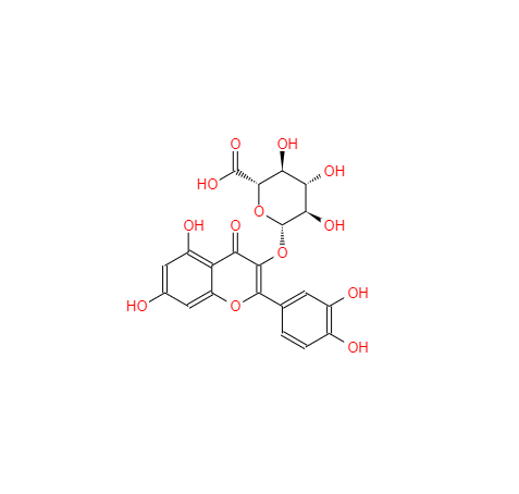CAS： 22688-79-5，中文名称： 槲皮素-3-O-葡萄糖醛酸苷 英文名称：Miquelianin  