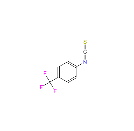 CAS： 1645-65-4，中文名称： 4-(三氟甲基)苯基异硫氰酸酯 英文名称：4-(Trifluoromethyl)phenyl isothiocyanate 