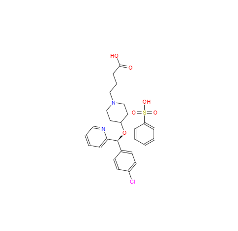 CAS： 190786-44-8，中文名称： 苯磺酸贝他斯汀 英文名称：Bepotastine Beslilat 