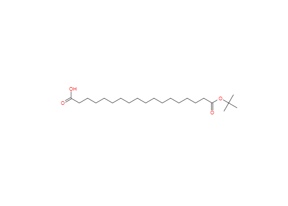 CAS： 843666-40-0，中文名称： 十八烷二酸单叔丁酯 英文名称：Octadecanedioic acid mono-t-butyl ester 