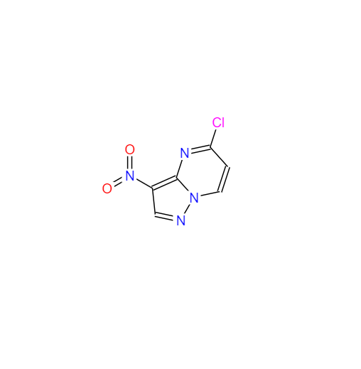 CAS： 1363380-51-1，中文名称： 5-氯-3-硝基吡唑[1,5-A]嘧啶 英文名称：5-Chloro-3-nitropyrazolo[1,5-a]pyriMidine 