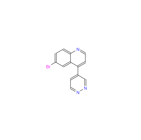 CAS： 1086063-18-4，中文名称： 6-溴-4-(吡嗪-4-基)喹啉 英文名称：6-broMo-4-(pyridazin-4-yl)quinoline 