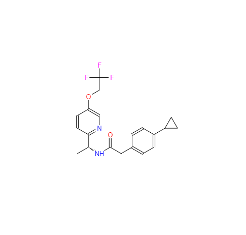 CAS： 953778-63-7，中文名称： 2(4-环丙基苯基)-N[(1R)- 1 -[5 -(2,2,2-三氟乙氧基)吡啶-2-基]乙基]乙酰胺