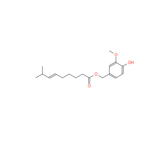 CAS： 205687-01-0，中文名称： 辣椒素酯 英文名称：Capsiate 